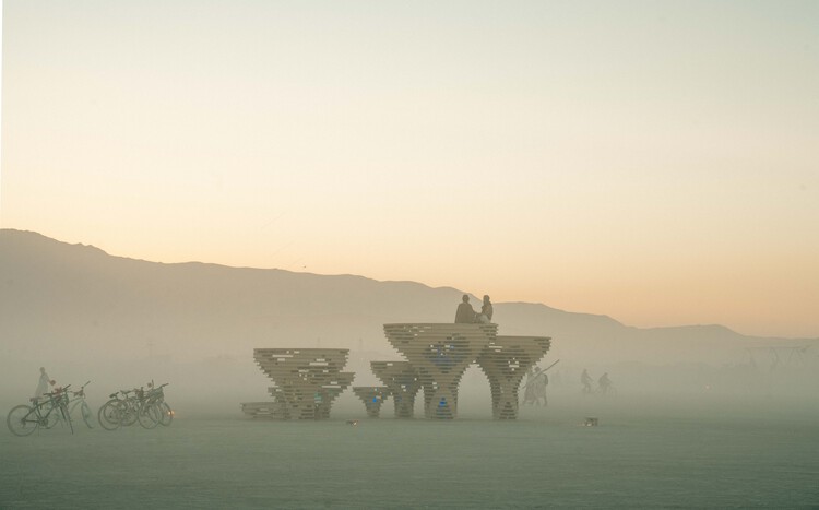 An interconnected mushroom farm and shelter from the desert sun: 8 installations at Burning Man 2024 - Image 8 of 30