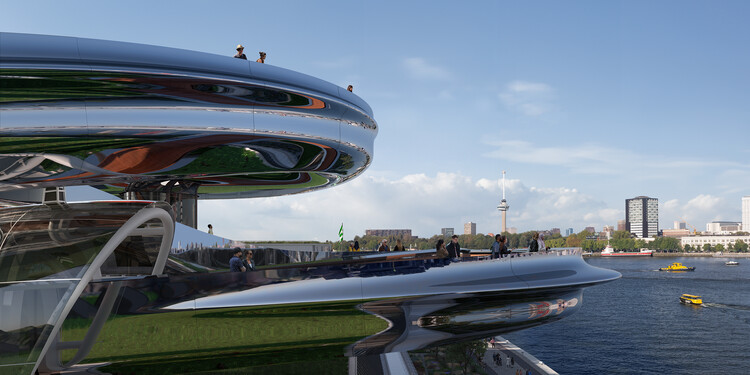 MAD Architects' metal tornado takes shape above Rotterdam's Migration Museum - Image 8 of 11