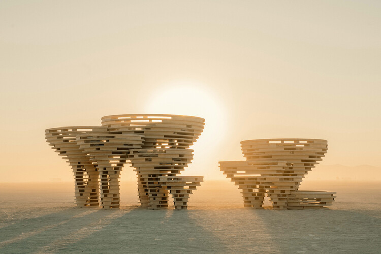 An interconnected mushroom farm and shelter from the desert sun: 8 installations at Burning Man 2024 - Image 1 of 30